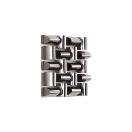 Arete Wall Tile, Stainless Steel