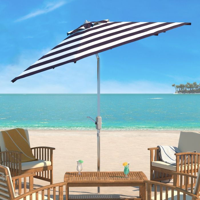 Uv Resistant Iris Fashion Line 9Ft Auto Tilt Umbrella