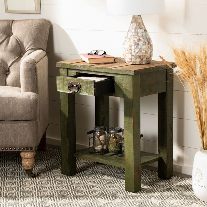 Alfred End Table With Storage Drawer
