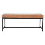 Chase Faux Leather Bench