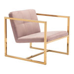 Alt Arm Chair Pink & Gold