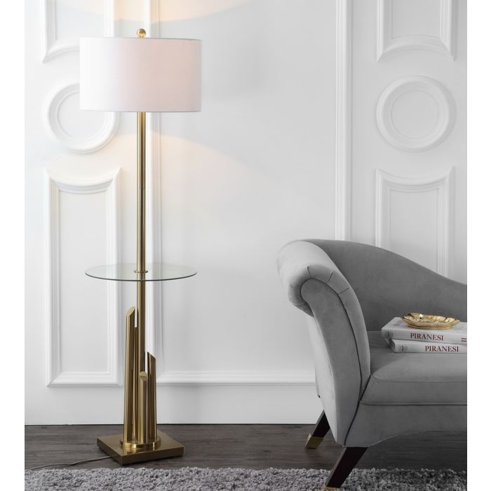Ambrosio 61-Inch H Floor Lamp Side Table