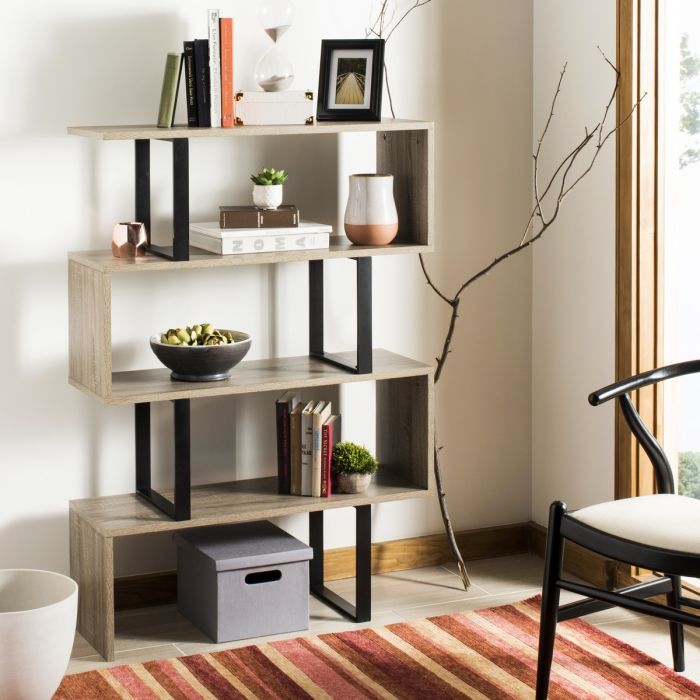 Louise Retro Mid Century Wood Etagere