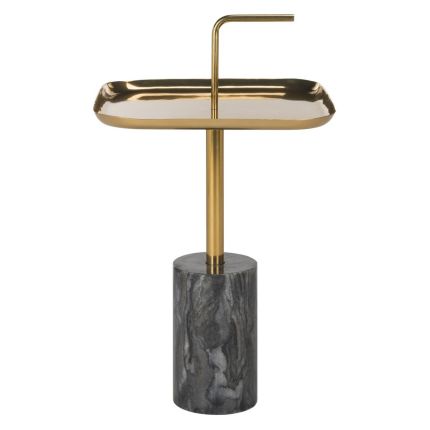 Artemis Square Brass Top Side Table
