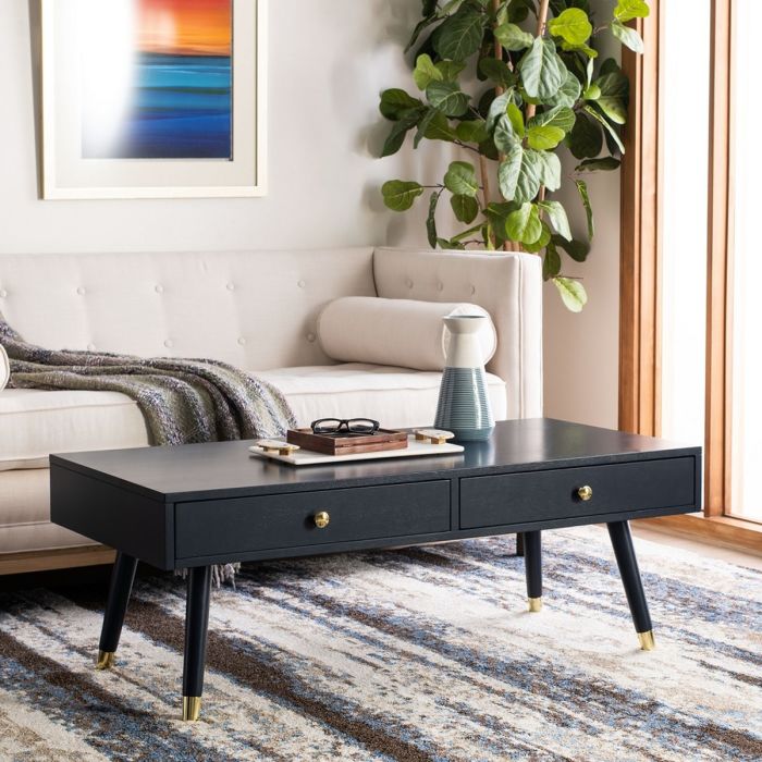 Levinson Gold Cap Coffee Table