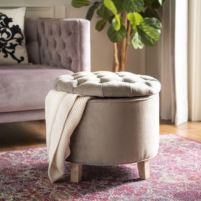 Amelia Tufted Storage Ottoman