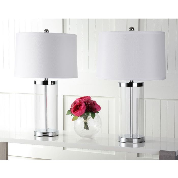 Jeanie 25-Inch H Glass Cylinder Lamp