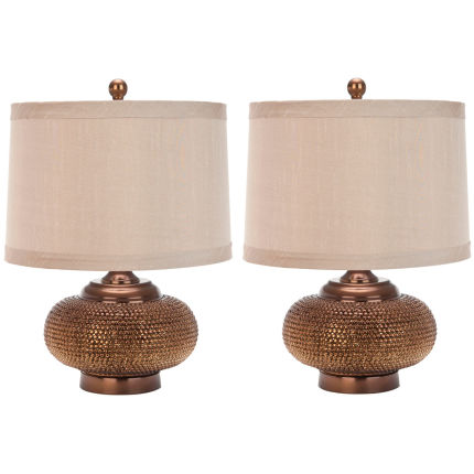 Alexis 19-Inch H Gold Bead Lamp