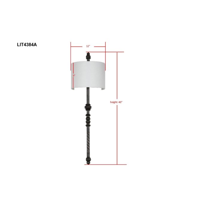 Covington 40-Inch H Wall Sconce