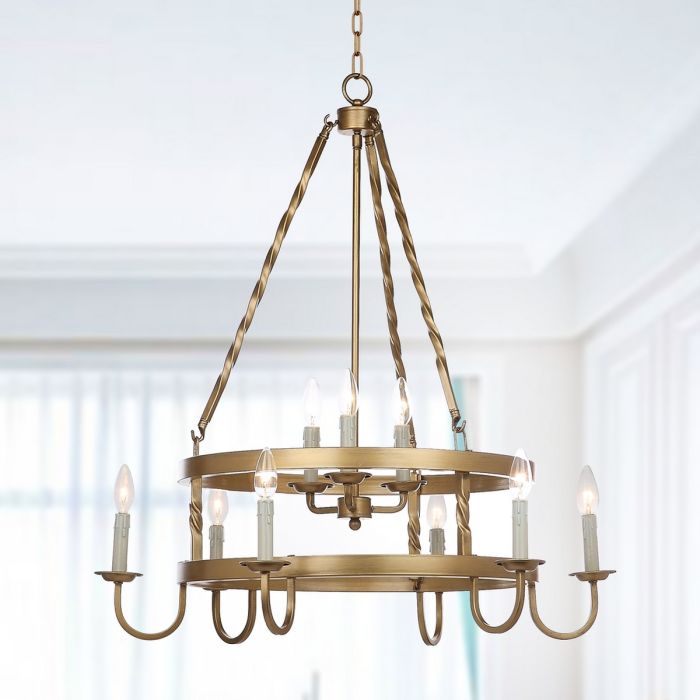 Crowley 31-Inch Dia Adjustable Chandelier