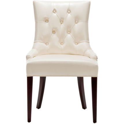 Amanda 19''H Leather Tufted Chair