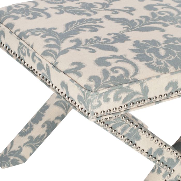 Palmer Ottoman - Silver Nail Heads