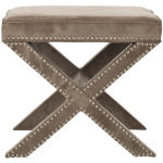 Palmer Ottoman - Silver Nail Heads