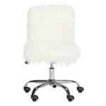 Whitney Faux Sheepskin Chrome