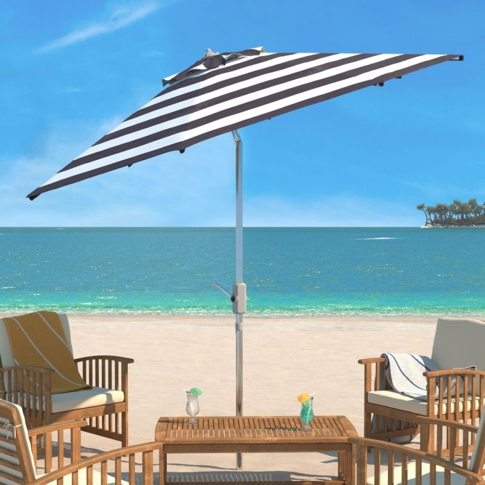 Uv Resistant Iris Fashion Line 9Ft Auto Tilt Umbrella