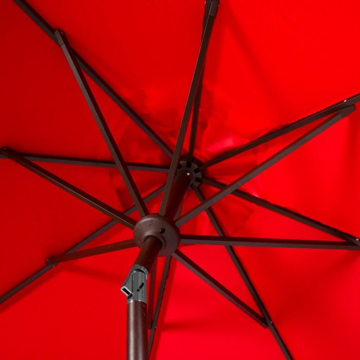 Elegant Valance 9Ft Auto Tilt Umbrella