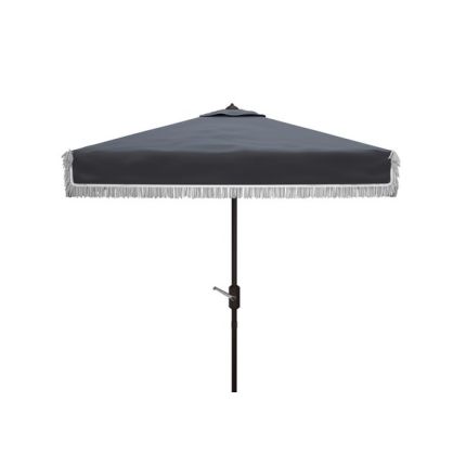 Milan Fringe 7.5 Ft Square Crank Umbrella