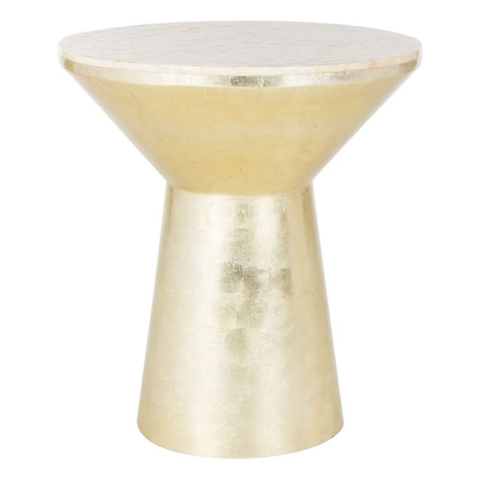 Fae Mosaic Top Round Side Table